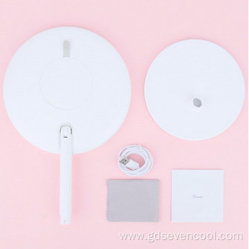 desktop makeup led mirror bedroom round shape